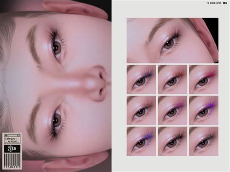 Cosimetic S D Eyelashes Eyeliner N Sims Cc Makeup Sims Sims