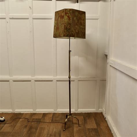 Antiques Atlas French Art Deco Extending Brass Floor Lamp As A