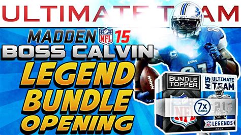 Madden Ultimate Team Legend Pack Opening Pulling Boss Megatron Youtube