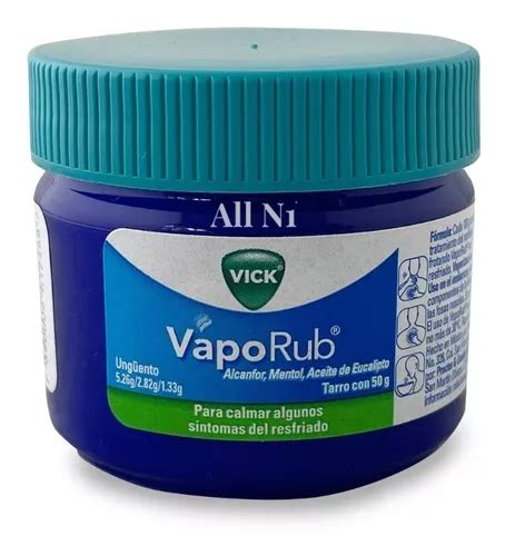 Ungüento Para Tratar Resfriado Vick Vaporub 50 Gr Mercadolibre