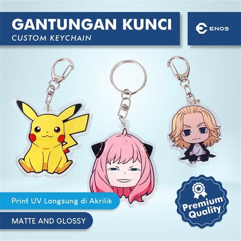 Jual Gantungan Kunci Custom Ganci Custom Keychain Custom Acrylic