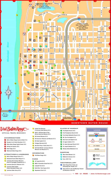 Map Of Baton Rouge Louisiana Streets And Neighborhoods