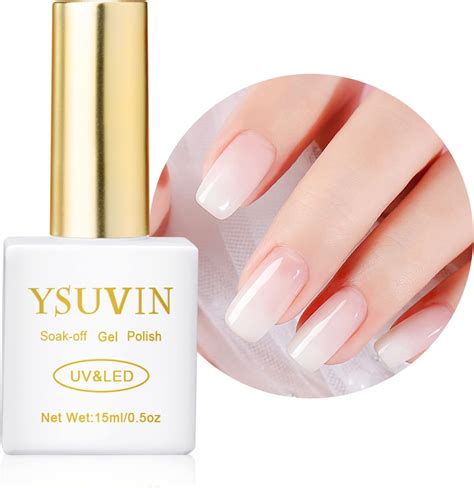 YSUVIN Semi Permanent Blanc Laiteux 15ML Milky Blanc Laiteux Vernis à