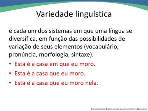 PPT Variação linguística PowerPoint Presentation free download ID