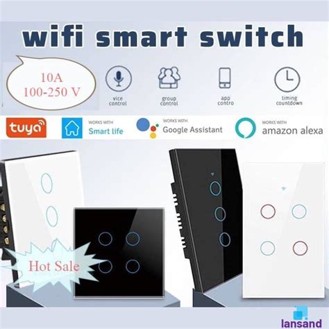 Tuya Wifi Touch Light Interruptor De Parede Inteligente Fio Neutro