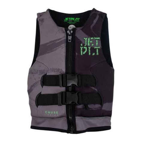 Jetpilot The Cause F E Youth Neo Vest Charcoal Black