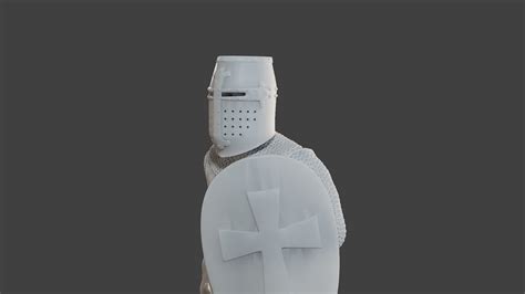 Knight Templar Stand2 T1 3D Model 3D Printable CGTrader