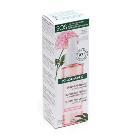 Klorane sérum apaisant SOS à la pivoine bio Cuir chevelu irrité