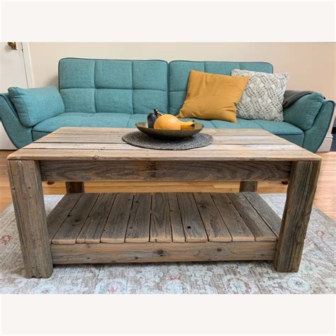 Wayfair Rustic Solid Wood Coffee Table Aptdeco