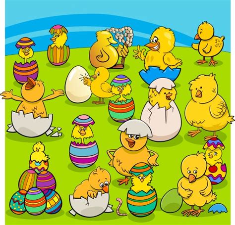 Easter Chicks Vector Images Over 16 000