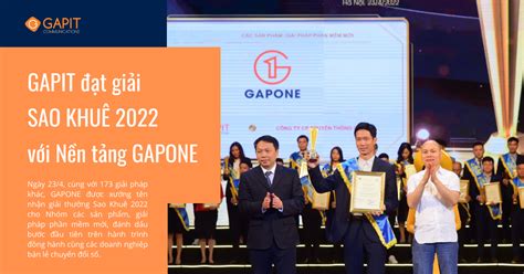 GAPIT xuất sắc nhận Giải thưởng Sao Khuê 2022 với Nền tảng tăng trưởng