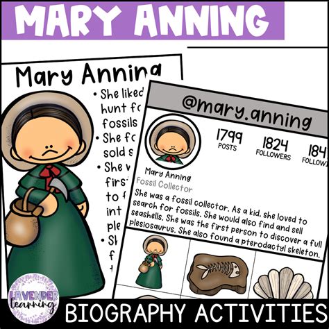 Mary Anning Biography Activities Worksheets Flip Book Women In Science Made By Teachers