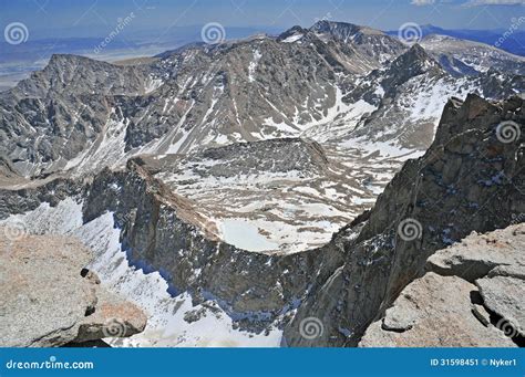 Summit View From Mount Whitney California Stock Image Image Of