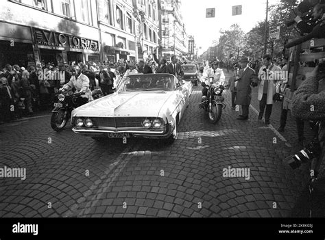 Oslo 19691010 les astronautes américains Buzz Aldrin Neil Armstrong et