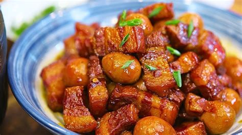 Chinese Red Braised Pork Belly Recipe Youtube