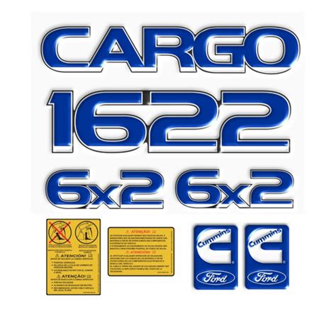 Kit Adesivo Ford Cargo X Emblema Caminh O Kit Decalx