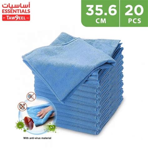 Buy Essentials By Taw9eel Anti Virus Microfiber Cleaning Cloth 35 6 X