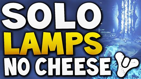 Destiny - SOLO LAMPS NO CHEESING !! (Crotas End Raid) - YouTube