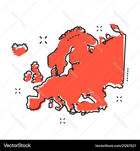 Cartoon Map Of Europe