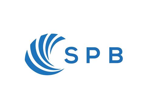 SPB letter logo design on white background. SPB creative circle letter ...
