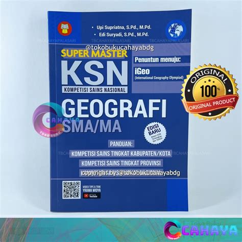 Jual Buku Super Master Ksn Geografi Sma Yrama Widya Buku Original Best