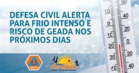 Defesa Civil Alerta Para Baixas Temperaturas E Frio Intenso