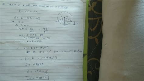 Most Economical Circular Channel Section Part V YouTube