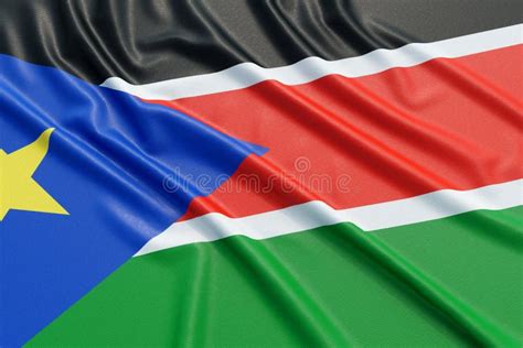 South Sudan Flag Stock Illustration Illustration Of Fabric 90791948