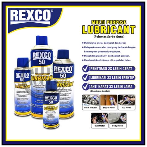 Jual REXCO 50 Multi Purpose Lubricant Pelumas Serbaguna Anti Karat Uk