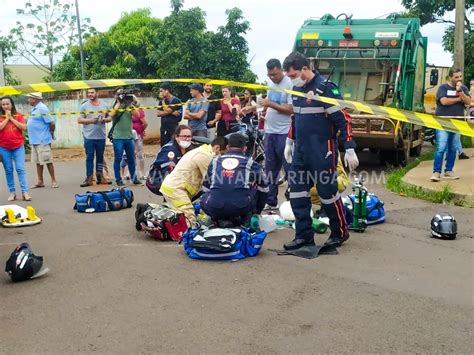 Câmera registra acidente que matou motociclista em Maringá Plantão