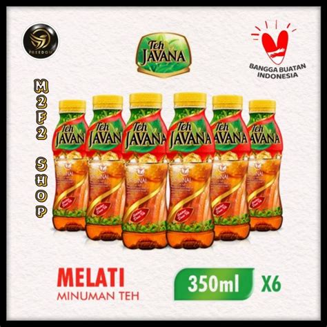 Teh Javana Melati Original Botol Pet 350 Ml Kemasan 6 Pcs Lazada