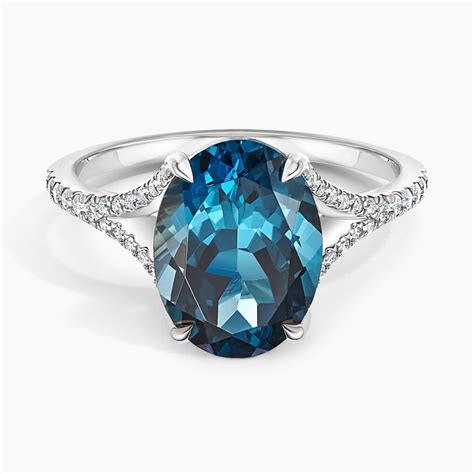 Jubilee London Blue Topaz And Diamond Cocktail Ring Brilliant Earth