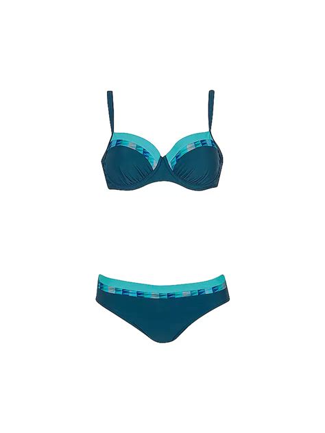 SUNFLAIR Damen Bikini mit Super Cup und Formbügel grün