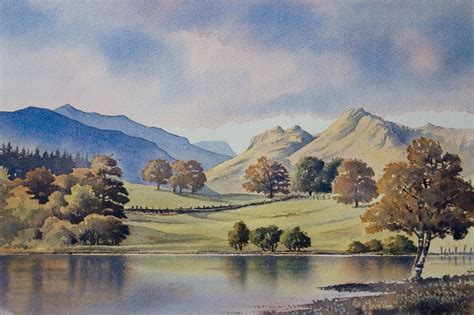 Gallery Landscape Watercolour Paintings Of Snowdonia The Lake