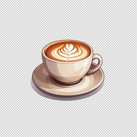 Logotipo De Desenho Animado Caf Au Lait Fundo Isolado I PSD Premium