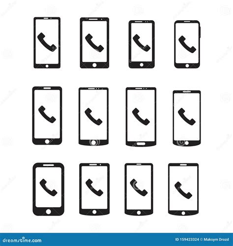 Cell Phone Icon Vector Illustration Style Is A Flat Iconic Cell Phone