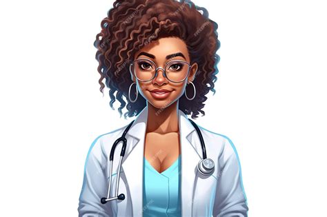 Premium Ai Image A Woman Doctor Wearing A Lab Coat And Stethoscope