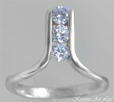 Сребърен пръстен със Сваровски кристали проба 925 , SWAROVSKI ...