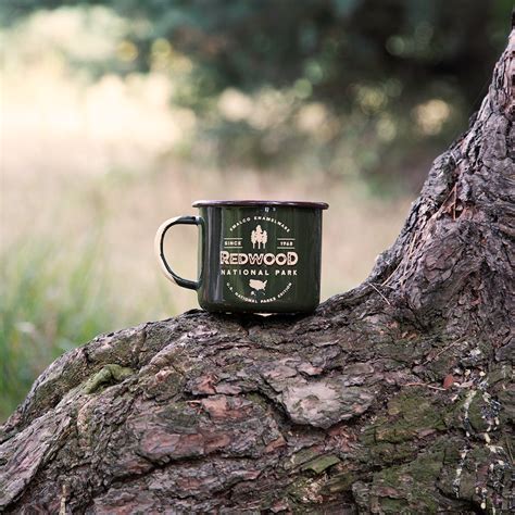 Redwood Enamel Camping Mug U S National Parks Emalco Enamelware