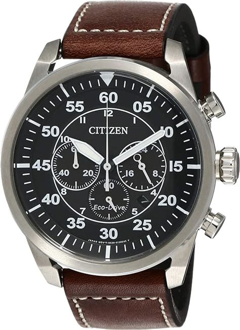 Citizen Orologio Cronografo Quarzo Uomo Con Cinturino In Pelle CA4210