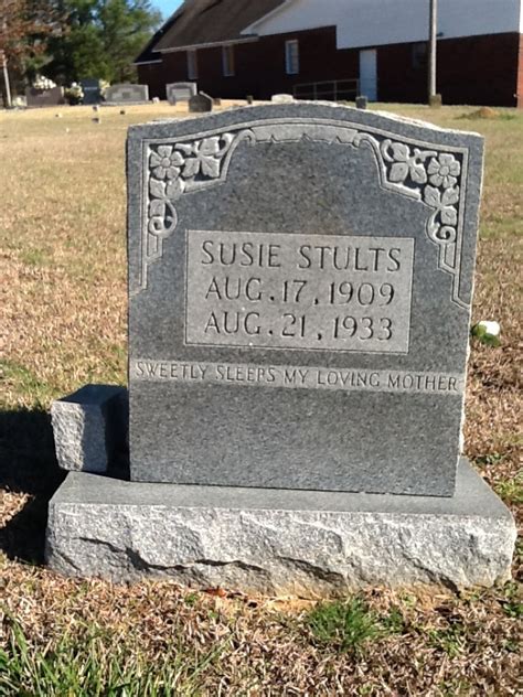 Susie Stults 1909 1933 Mémorial Find A Grave