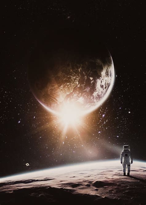 Wall Art Print Astronaut In A Space Odyssey Europosters