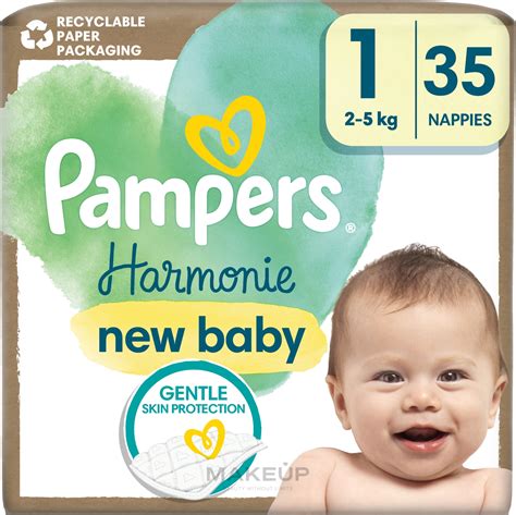 Подгузники Harmonie New Baby, размер 1, 2-5 кг, 35 шт. - Pampers ...