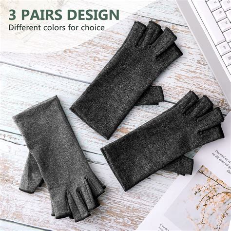 Snapklik.com : 3 Pairs Arthritis Compression Gloves, Women And Men