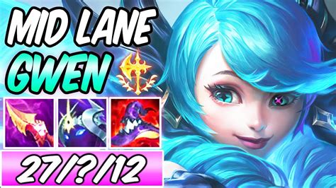 BEST GWEN MID BUILD RUNES INSANE CARRY 4v5 65 018 DMG S Gwen