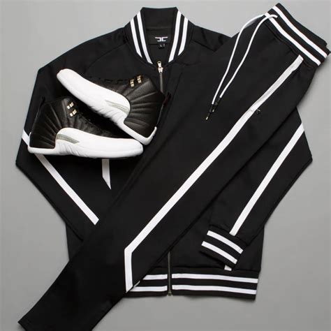 Jordan Craig Track Trivarti Jacket Blackwhite Jbrooks Menswear