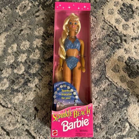 Barbie Toys Vintage Sparkle Beach Barbie 995 Blonde Twisted Long