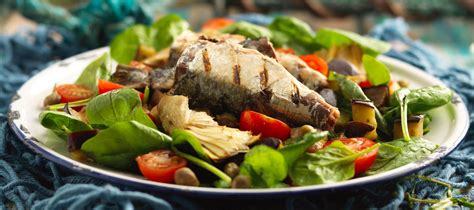 Artichoke Roast Aubergine Spinach Sardine Salad Recipes John West UK