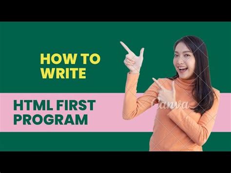How To write HTML first program | learn HTML program| #htmlfirstprogram ...