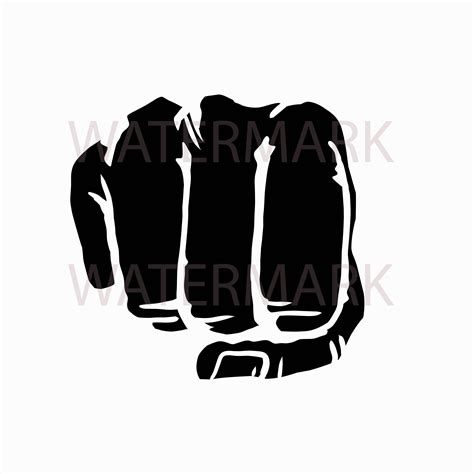 Fist Of Punch Silhouette Style For Multipurpose Usage  Etsy